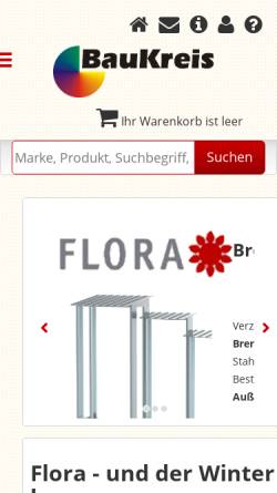 Vorschau der mobilen Webseite www.baukreis.de, BauKreis GmbH & Co. KG