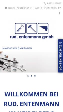 Vorschau der mobilen Webseite www.entenmann-werkzeug-shop.de, Ru. Entenmann GmbH