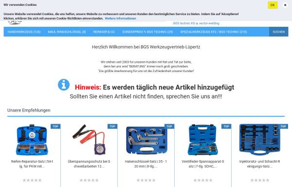 Vorschau von luepertz-shop.de, Werkzeughandel-Lüpertz