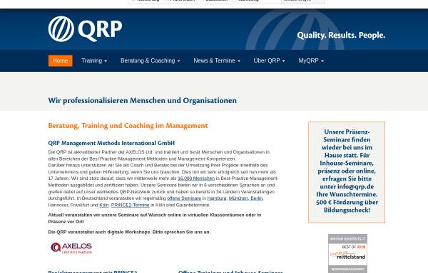 Vorschau von www.qrpmmi.de, QRP Management Methods International GmbH