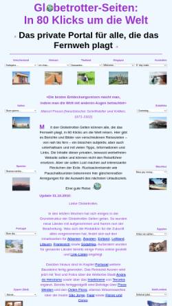 Vorschau der mobilen Webseite www.globetrotter-seiten.de, Globetrotter-Seiten: In 80 Klicks um die Welt [Britta Eichner-Ramm ]