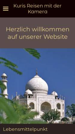 Vorschau der mobilen Webseite www.kuris-reisen.de, Kuris Reisen [Uta Kubik-Ritter & Hubert Kubik]