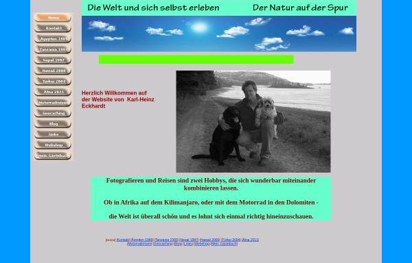 Vorschau von www.eckhardt-foto.de, Der Natur auf der Spur [Karl-Heinz Eckhardt]