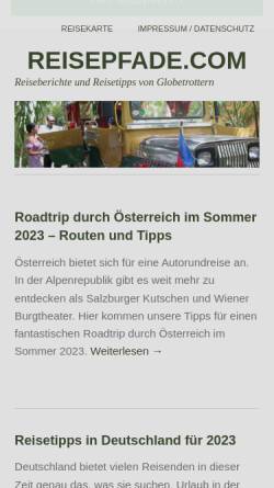 Vorschau der mobilen Webseite www.reise-berichte-24.de, Reise Berichte 24 [Frank Doerr]