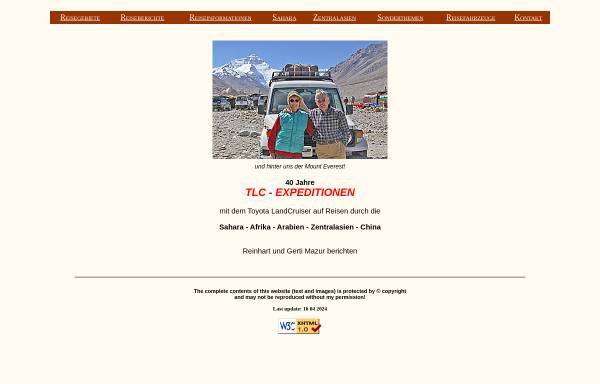 Vorschau von www.tlc-exped.net, TLC-Expeditionen [Reinhart Mazur]