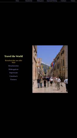 Vorschau der mobilen Webseite travel-the-world.info, Travel The World [Michael, Christoph & Sebastian]