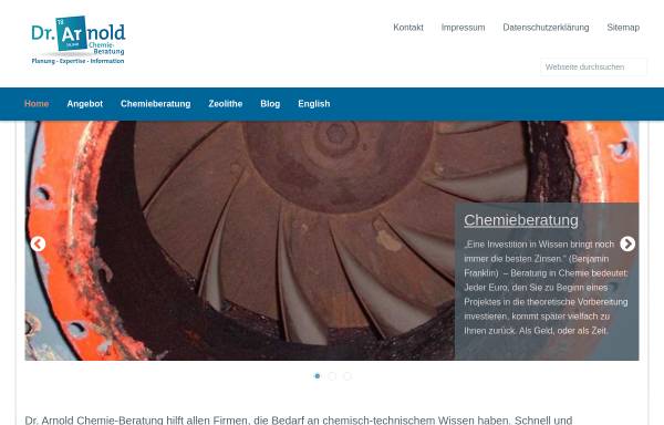 Vorschau von www.arnold-chemie.de, Chemie Beratung Dr. Claudia Arnold