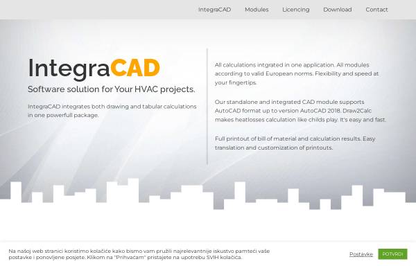 Vorschau von integracad.com, IntegraCAD HVAC design