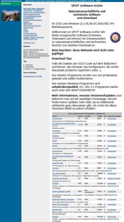 Vorschau der mobilen Webseite spot.fho-emden.de, SPOT Software Archiv