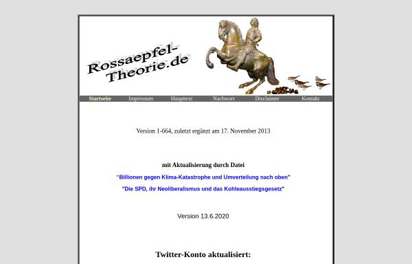 Vorschau von www.rossaepfel-theorie.de, Rossäpfel-Theorie