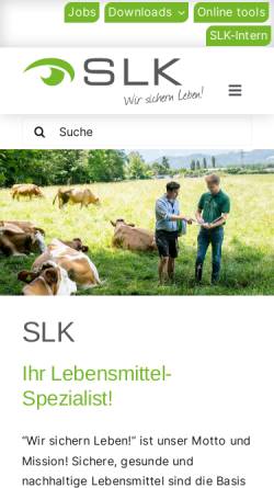 Vorschau der mobilen Webseite www.slk.at, SLK - Salzburger Landwirtschaftliche Kontrolle GesmbH
