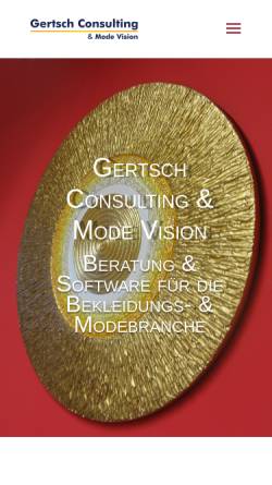 Vorschau der mobilen Webseite gertsch.ch, Gertsch Consulting & Mode Vision - Stefan und Verena Gertsch