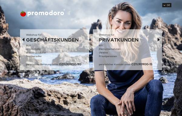 Vorschau von www.promodoro-shop.de, Promodoro Fashion GmbH