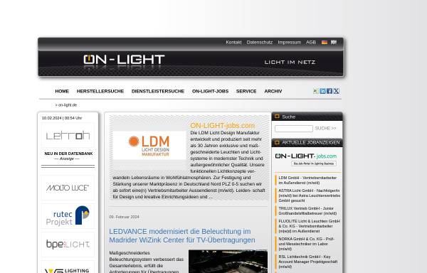 Vorschau von www.on-light.de, ON-LIGHT