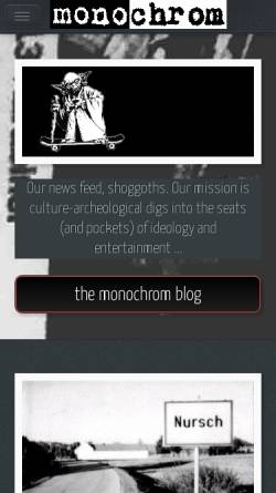Vorschau der mobilen Webseite www.monochrom.at, monochrom - media.art.damage