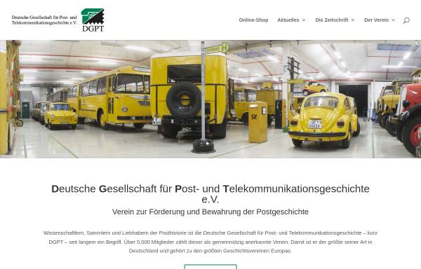 Vorschau von www.dgpt.org, Deutsche Gesellschaft für Post- und Telekommunikationsgeschichte e.V. (DGPT)