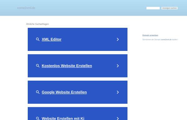 Vorschau von www.come2xml.de, Come2Xml