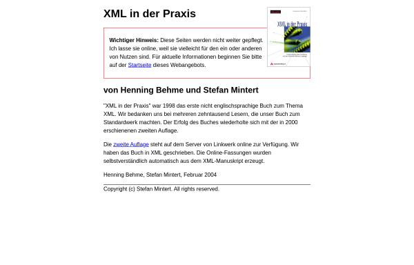 Vorschau von www.mintert.com, XML in der Praxis