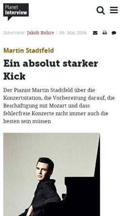 Vorschau der mobilen Webseite www.planet-interview.de, Ein absolut starker Kick