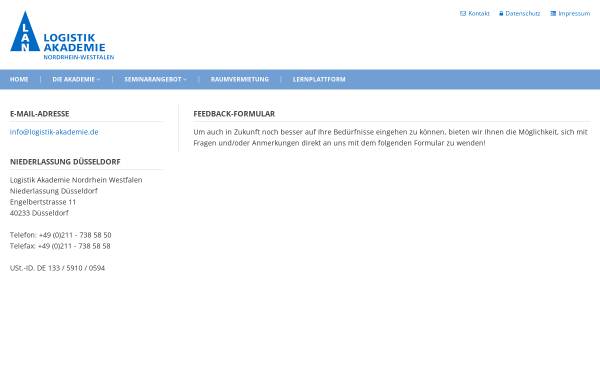 Vorschau von www.logistik-akademie.de, Logistik Akademie Nordrhein-Westfalen