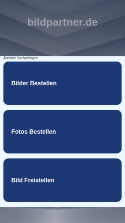 Vorschau der mobilen Webseite www.bildpartner.de, Adconsys AG