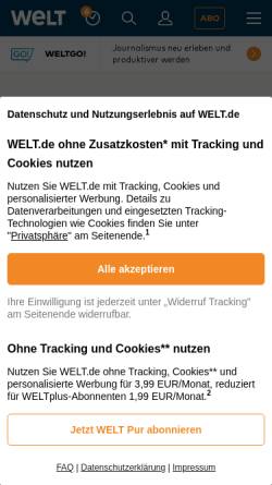 Vorschau der mobilen Webseite www.welt.de, I did it Steinway