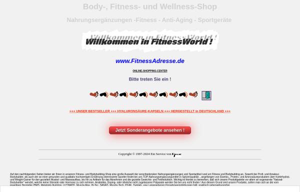 Vorschau von www.fitnessadresse.de, Fitnessadresse
