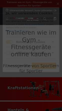 Vorschau der mobilen Webseite www.fitness-store24.de, Fitness-Store 24