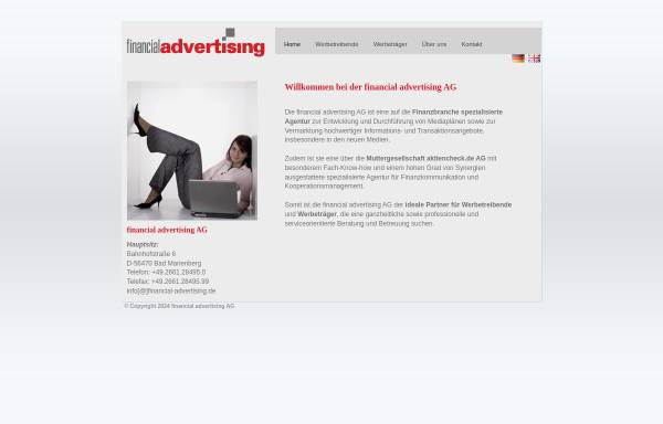 Vorschau von www.finad.de, Financial Advertising AG
