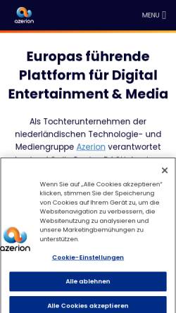Vorschau der mobilen Webseite www.himedia.de, Hi-Media Deutschland AG