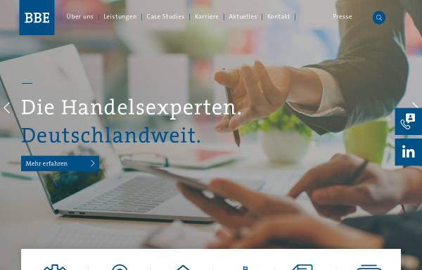 Vorschau von www.bbe.de, BBE Handelsberatung GmbH