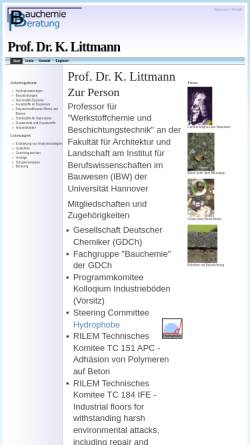 Vorschau der mobilen Webseite www.littmann.de, Klaus Littmann