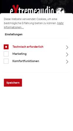 Vorschau der mobilen Webseite www.extremeaudio.de, Extremeaudio GbR Schweinfurt