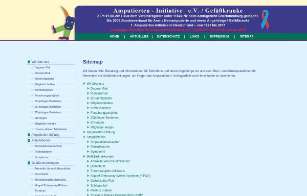 Vorschau von www.amputierten-initiative.de, Amputierten-Initiative e.V. | Beratung: Armamputierte, Beinamputierte, Gefäßkranke, Amputation