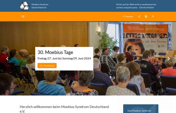 Vorschau von moebius-syndrom.de, Moebius Syndrom Deutschland