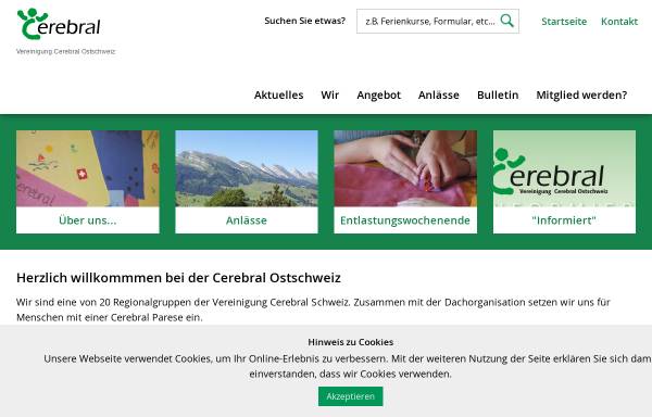 Vorschau von www.cerebral-ostschweiz.ch, Vereinigung Cerebral Ostschweiz