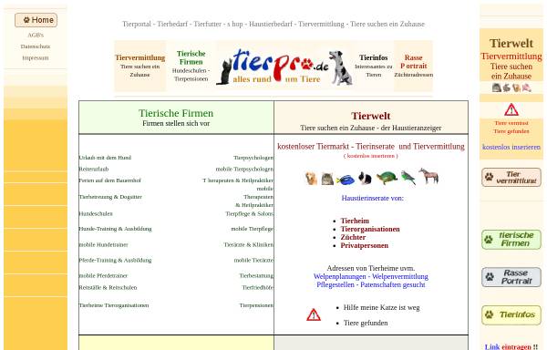 Vorschau von www.tierpro.de, TierPro, Mike Bohlen