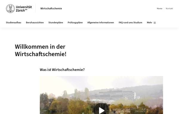 Vorschau von www.wichem.uzh.ch, Wirtschaftschemie