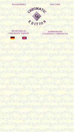 Vorschau der mobilen Webseite www.chromaticedition.de, Musikverlag Chromatic Edition