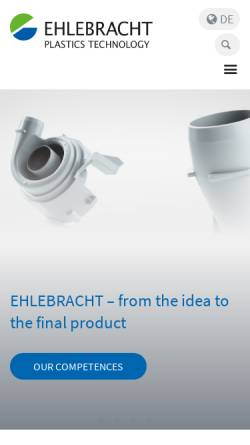 Vorschau der mobilen Webseite www.ehlebracht.de, Ehlebracht Berlin GmbH+Co
