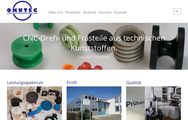 Vorschau von www.okutec.de, Okutec Kunststoffverarbeitung GmbH