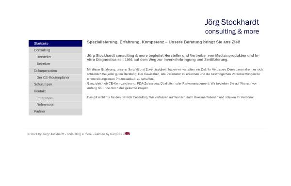 Vorschau von www.consultingandmore.de, Jörg Stockhardt - Consulting & more