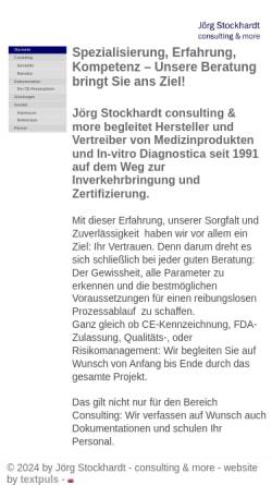 Vorschau der mobilen Webseite www.consultingandmore.de, Jörg Stockhardt - Consulting & more