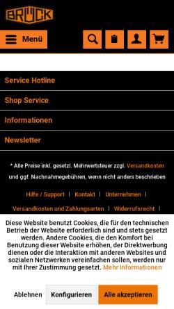 Vorschau der mobilen Webseite www.brueck-freudenberg.de, Karl Brück Nachf. GmbH