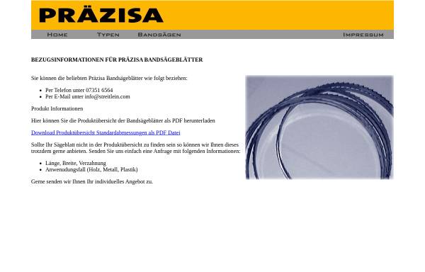 Vorschau von www.praezisa-jaennsch.de, Präzisa-Qualitätswerkzeuge KG