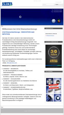 Vorschau der mobilen Webseite www.urtel.com, Urtel Diamantwerkzeuge GmbH