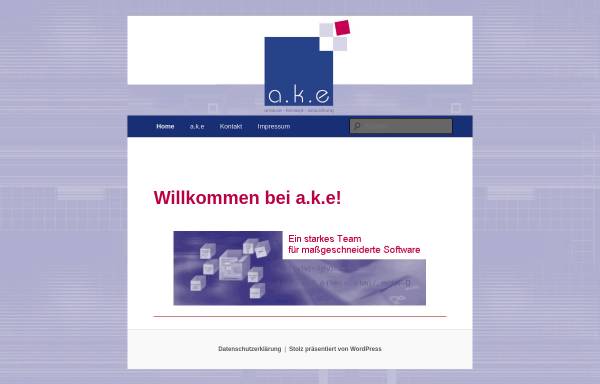 Vorschau von www.ake-software.de, a.k.e Software GmbH