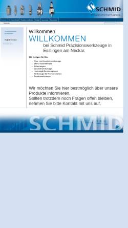 Vorschau der mobilen Webseite www.schmid-praezision.de, Ernst Schmid Präzisionswerkzeuge GmbH