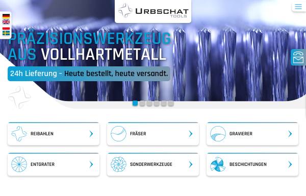 Vorschau von www.urbschat-tools.de, Urbschat Präzisionswerkzeuge