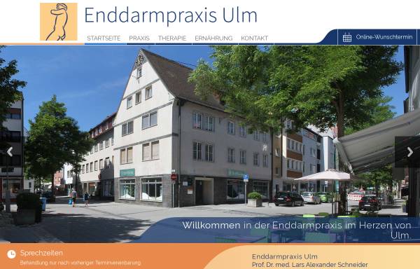 Vorschau von www.enddarmpraxis-ulm.de, Enddarmpraxis in Ulm